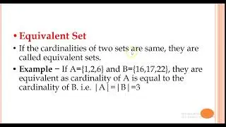 Discrete Mathematics - Types of Sets
