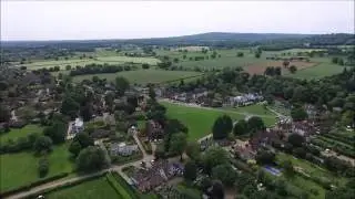 Flight to Brockham, Surrey by drone