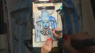 #fifthelement Movie Character Coloring Morph #artvideo #shorts #artshorts #drawing