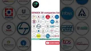 sensex 30 companies#sensex #stockmarket #facts #sharemarket #shorts