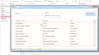 Microsoft Access 2013 VBA Programming : How to Create Search Form