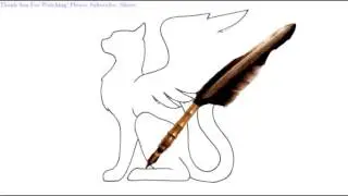 How to Draw a cat with wings