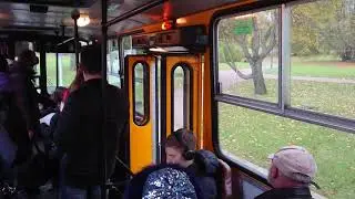 Traveling by retro bus in Tallinn. Поездка на Икарусе в Таллинне. Reisimine retrobussiga Tallinnas.