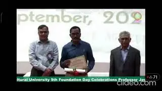 KVK PALEM Scientists received Awards on eve of  PJTSAU 9th Foundation Day -2023