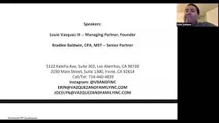 A Conversation with CPA Louie Vazquez III: Second Stimulus Package