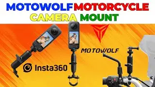 Motowolf Motorcycle Camera Mount| Insta360 & GoPro Mount for Bike | Quick Review @Motowolf @Insta360