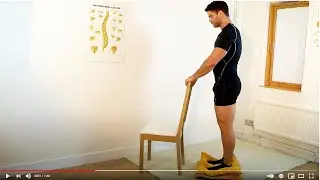 Balance and stability exercise using a pillow or cushion (54)