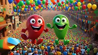 The Jellybean Jumping Contest 🍬🏆 | Funny Kids Story | Silly Adventure for Preschoolers