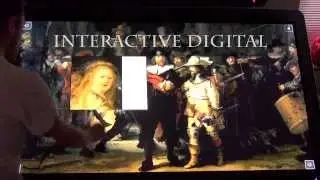 Interactive Touch Display with Museum Content