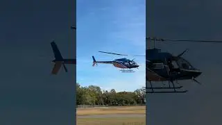 Twin Bell 206&rsquo;s Taking Off #helicopter #aviation #bell206