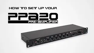 How to Set Up Your PPA20 Professional 1U Rack Mount Pre-Amplifier with Crossover and EQ (FULL DEMO)