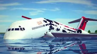 Real Airplane Disasters and Crashes #26 | Besiege