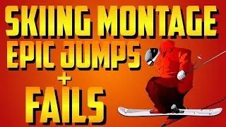 EPIC Skiing Montage!  Skiing Jumps and Wipeouts Compilation!  (GoPro HD Footage)