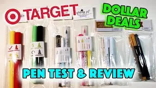 Target $1 Dollar Deal Bullseye Pens | Pen Test & Review