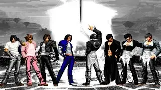 Unfair Kyo Team VS. Unfair Iori Team [KOF MUGEN]