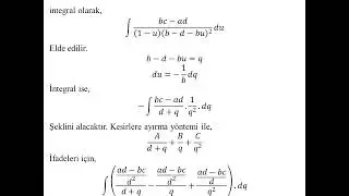 bazı fonksiyonların kolay integral &ccedil;&ouml;z&uuml;m formulleri 1