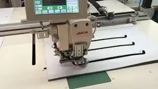 Gömlek yaka kuşağının yakaya montaj işlemi makinesi.