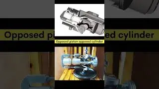 opposed piston opposed cylinder animation video 🦾👷&zwj;♂️ #animation #cad #engineering #mechanic 🔥