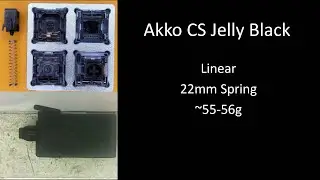 Akko CS Jelly Black Sound Test, Stock/Lubed