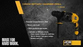 1050W ROTARY HAMMER DRILL 21-RH1050 By JCB TOOLS
