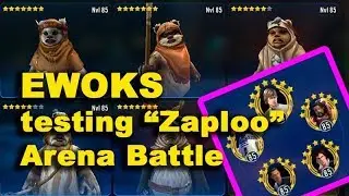 Ewoks at Arena TOP 50 - testing Paploo's Zeta - SWGOH
