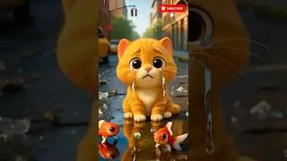 Orange Cat&rsquo;s Goldfish Mishap in USA🇺🇸 😿 Kind Girl Saves the Day!