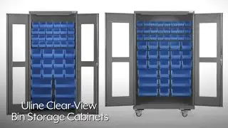 Clear View Bin Storage Cabinets
