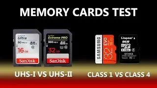 SD Card Test - SanDisk Extreme Pro Vs Ultra/Micro SD  Class 4 VS Class 1