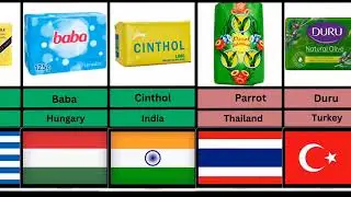 Soap From Different Countries ||Every Countries's 🧼 |#soap#world#dettol#lux#santoor#lifebuoy