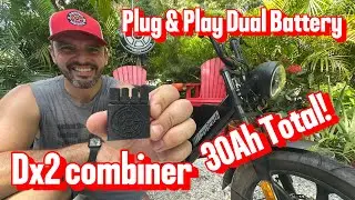 Juiced | Scorpion X | e-Bike Plug & Play Dual Battery Kit. Add a second 52V battery. More Amp Hours!