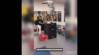 Woow!! Anthony Joshua just did that ||How high can you jump?? #shorts #gym #ajay