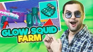 AUTOMATIC GLOWING SQUID FARM In Minecraft 1.17 | HINDI
