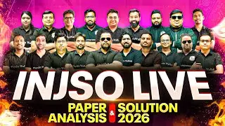 INJSO Live Paper Analysis🔥 INJSO 2026 (Part- 2)
