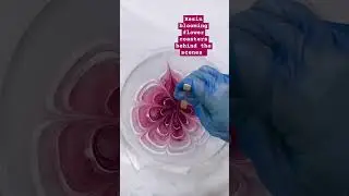 Resin coasters tutorial | resin art for beginners | flowers bloom coasters #tutorial #resinart #art