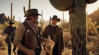 A Posse of Sheriffs and Cowboys Search the Desert For a Wanted Criminal, Video Generated With Google