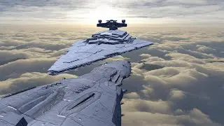 Imperial Star Destroyer II vs Republic Star Destroyer! | Star Wars Empire at War Remake AR