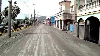 St Vincent volcano: Ash blankets evacuated streets after La Soufriere eruptions