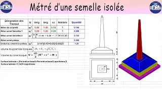 METRE D'UNE SEMELLE ISOLEE