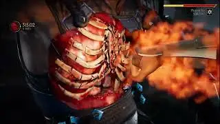 Scorpion Combo Attacks + Krushing Blow #mk11 #combo #scorpioncombo #krushingblow #scorpion #gameplay