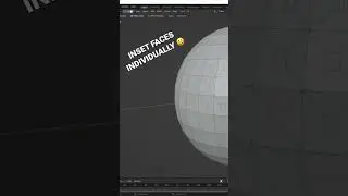 How to Inset Faces Individually in Blender 😲 #shorts