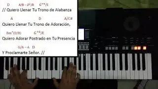 Quiero Llenar Tu Trono de Alabanza Tutorial