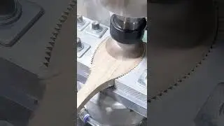 how the machine works to make wooden ladles #machineworks #wooden #ladle