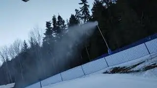Снежная пушка и полет 