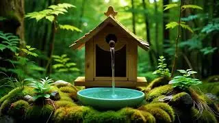 Peaceful Forest Water Shrine 🌿💧 Relaxing Water Sounds & Calm Music