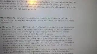 PlayStation Vue to drop in price !!!!!