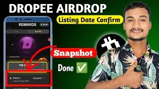 Dropee Airdrop Listing Date Confirm ✅ |Dropee Airdrop Second Phase Snapshot Done ✅👍