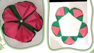 Fabric flower. Cloth flower making video. Flower making with fabric.