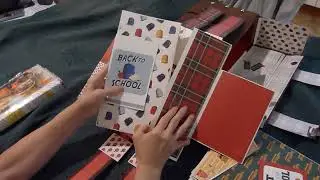 un cartable en scrapbooking pour professeur