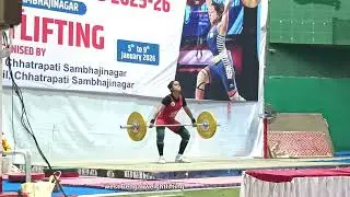  Under 19th national School games weightlifting chhatrapati sambhaji nagar_ maharashtra 48kg women 