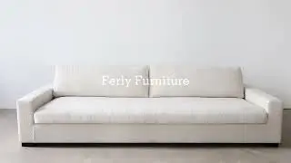 FERLY High density sponge with performance fabric Solid wood frame loveseat sofa
